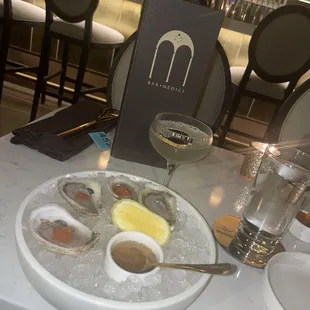 Oysters and French 75