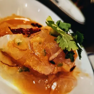 a plate of food on a table