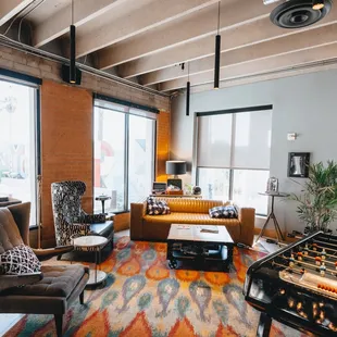 Enjoy lounging or playing games over a round of drinks with family and friends.