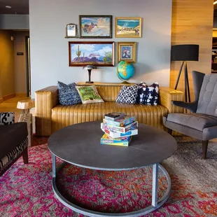 Enjoy lounging or playing games over a round of drinks.