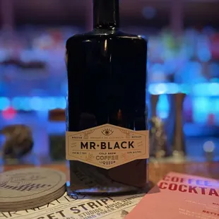 a bottle of mr black