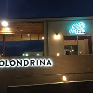 Park entrance to Bar Nido and Golondrina Food Park