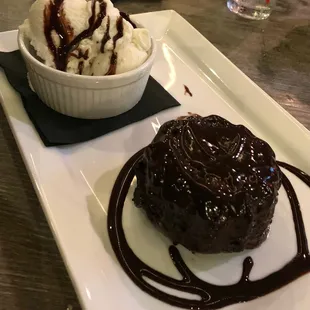 Restaurant week  August 2021 Chocolate lava cake with vanilla icecream