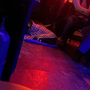 a man sitting in a bar