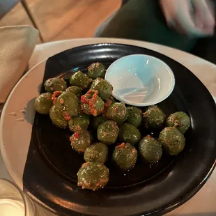 Marinated castelvetrano olives