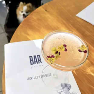 Cloudview: Coconut-washed gin, apricot, lemon, honey, bergamot, bitters, champagne float | $15