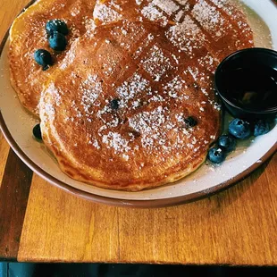 Blueberry lemon ricotta pancakes