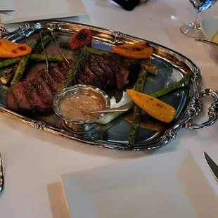 Best steak I have ever had.  Simple ingredients prepared masterfully.