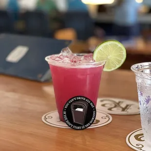 Lemon blueberry margarita