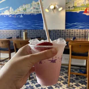 Hibiscus coconut refresher