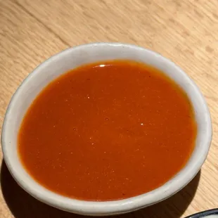 "Hot sauce" that we paid 50 cents extra for!