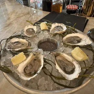 Raw oysters