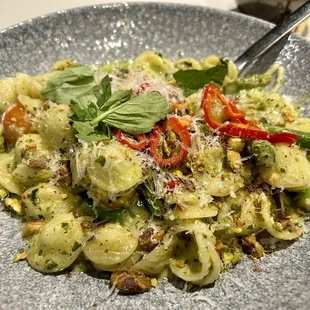 Broccolini pesto pasta