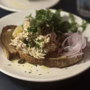Trout rillette tartine