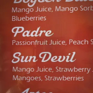 One smoothie name you should try!  SUN DEVIL