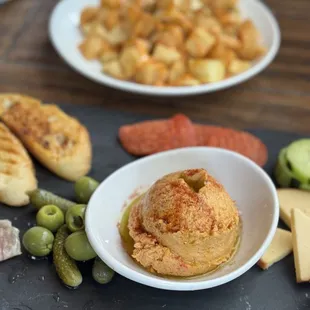 Shareable plate and Papas Bravas