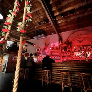 a man sitting at the bar