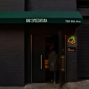 The main entrance for Bar Sprezzatura Year-Round Rooftop Cocktail Bar &amp; Italian Restaurant