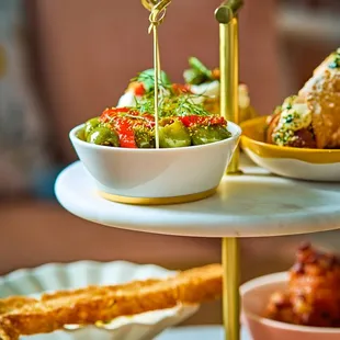 Stuzzichini Tower at Bar Sprezzatura Year-Round Rooftop Cocktail Bar &amp; Italian Restaurant