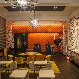 the interior of a restaurant