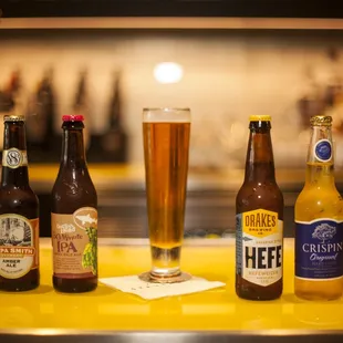 Local beer selection