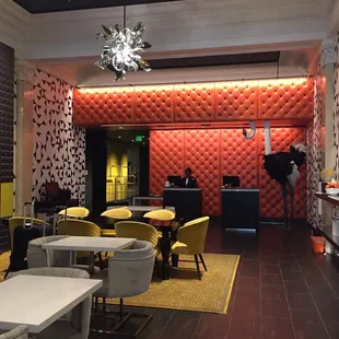 the interior of a restaurant