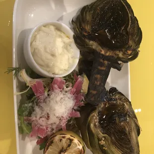Whole Grilled Artichoke