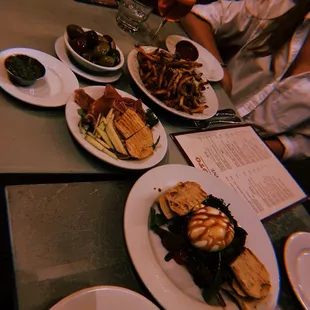 Burrata Marinated Olives Truffle Fries