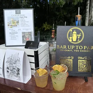 Pick your signature cocktails, and leave the rest to us! Relax! We craft! You cheers!