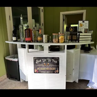 Professional bar set up!