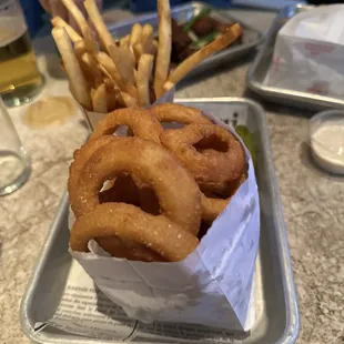 Onion Rings and Fries