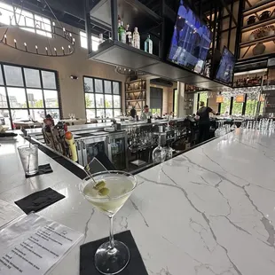 $8 Happy Hour dirty martini