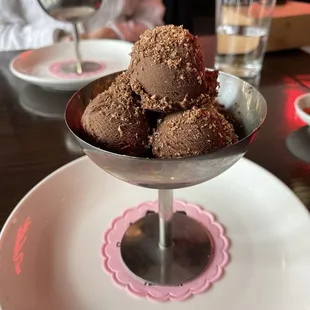Chocolate sorbet