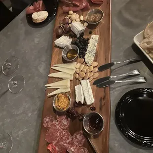 Cheese board.   Large boards plenty to share for 3-4 people.