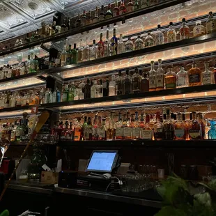 Their bar wall is a beautiful thing!