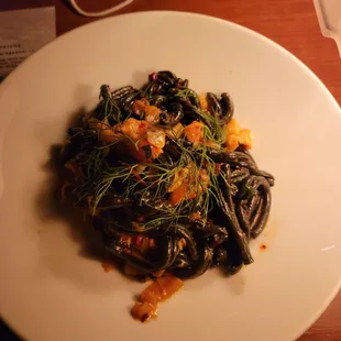 Squid Ink Lobster Pasta