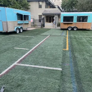 Block party 10/11,12/2024-end zone in parking lot