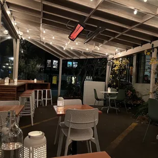 Heated and covered patio