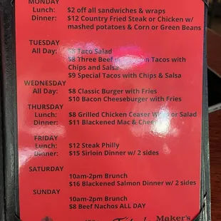 Specials