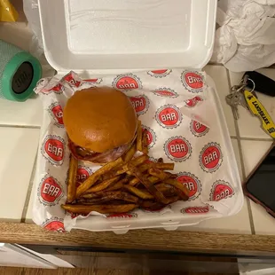 No fries whatsoever