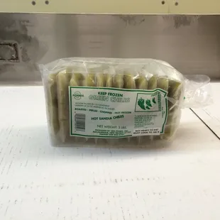 a package of green beans