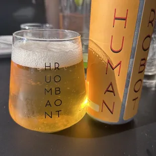 Offer craft brews from Human Robot, a great local brewery.