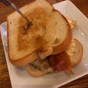 The breakfast sandwich was pretty good.