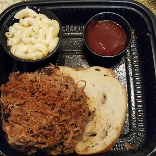 Pulled pork and mac &amp; cheese