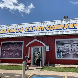 the front of the building