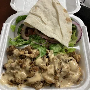 Chicken shawarma w/ baraka sauce