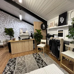 the interior of a coffee shop