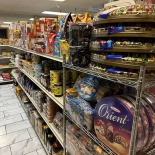 a wide variety of food items