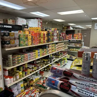 a view of a grocery store