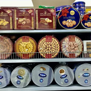a variety of snacks